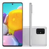 Smartphone Samsung Galaxy A71 Tela 6 7 128gb 6gb Ram Cinza Bom Recondicionado 