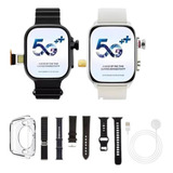 Smartwatch 5g Ultra 3 Ai 16gb Serie 10 Chip 4pulseira Câmera Caixa Preto Pulseira Preto