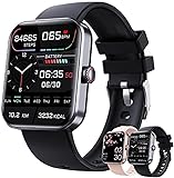 Smartwatch De Moda Bluetooth 2023 Novo Smartwatch De Monitoramento De Glicose No Sangue Relógio Inteligente Para Teste De Açúcar No Sangue Não Invasivo Teste De Glicose No Sangue Indolor Relógio Esportivo Moderno Preto 