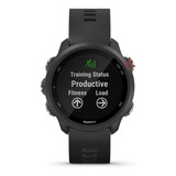 Smartwatch Garmin Forerunner 245 Music Sport 1.2 Caixa 42.3mm De Polímero Reforçado Com Fibra Preta, Pulseira Black E O Arco Preto De Dlc