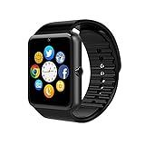 Smartwatch GT08 Relógio Inteligente Bluetooth Gear Chip Android IOS Touch SMS Pedômetro Câmera Preto