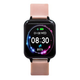 Smartwatch Haiz B57 1 3 Caixa Preta Pulseira Rosa