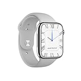 Smartwatch IWO 14 Watch 8 NFC Tela Infinita 1 91 Na Cor Prata 