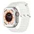 Smartwatch Keluona Series 8 T800 Ultra Display De 1,99 Polegadas Com Pulseira De Silicone Branca E Estojo Cinza