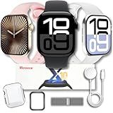 Smartwatch MICROWEAR -S10 Serie 10- Relogio Inteligente NFC Chatgpt Gps Decibéis Ip68 Original Masculino Feminino - Brindes -Rosa-
