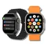 Smartwatch Microwear W69 Ultra 49mm Gps Nfc Resistente Água Caixa Preto Pulseira Preto Bisel Preto Desenho Da Pulseira Lisa