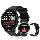 Smartwatch PEJE 1-39 Polegadas - Tela Touch Sensível-À Prova D-Água IP68-123 Modos Esportivos-Faz-Recebe Chamadas-Notificações-Assistente Por Voz IA-Unissex - Compatível Com Android E IOS -Preto-