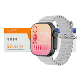 Smartwatch Relógio Digital Inteligente Série 8 S8 Ultra Cor Da Caixa Preto Cor Da Pulseira Cinza