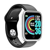 SmartWatch Relógio Inteligente Bluetooth Carregamento Rápido Com Funções Inteligente Notificações De Mensagens Intagram Resistente à água Tela Touch Cinza 