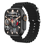 Smartwatch Series 10 Microwear Ultra W69 Plus 49mm Cor Da Caixa Preto Cor Da Pulseira Preto Desenho Da Pulseira Oceano