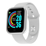 Smartwatch Smart Bracelet D20 Tela De 1 3 Com Pulseira De Silicone Cor Prateado Y Caixa Color Prata