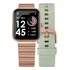 Smartwatch Technos Troca-pulseira Tmaxaj/7t Rose E Verde
