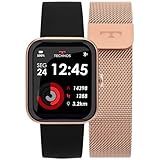 Smartwatch Technos Unissex Preto Rosê Connect MAX TMAXAC 5J