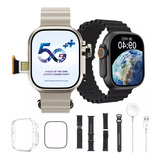 Smartwatch Ultra 3 Chip 5g 16gb Wifi Câmera Amoled 7pulseira