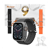 Smartwatch Ultra 9 Max Series 9 2023 C 2 Pulseiras Cor Da Caixa Prateado Cor Da Pulseira Laranja