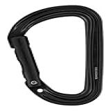 SmD Wall Mosquetão Em D Leve Alumínio Sem Trava Petzl Preto