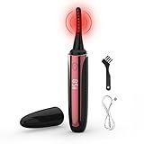 Smiling Shark Modelador De Cílios Aquecido Modelador De Cílios Elétrico Recarregável Com 4 Modos De Temperatura Anti Queimadura E Display Led Inteligente Auto 0Ff Para Mulheres Maquiagem De Ondulaçã