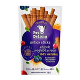 Snack Petisco Cães Antiox Sticks Palitos Pet Delícia 120g