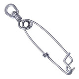Snap Inox 125mm Engate Rápido Pesca Espinhel C Girador 50un