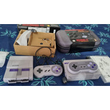 Snes Mini Classic Super Nintendo Controle 8bit E Case Original Lacrada 