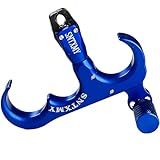 Sntxmy Liberação De Arco Para Arco Composto Gatilho De Liberação De Tiro Com Arco Liberação De Arco Composto Liberação De Polegar Liberação De Arco De 3 Dedos Azul Claro 