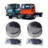 Sobre Tampa Cubo Roda Dianteira Caminhão Ford Cargo 712 815 816 1119 Cromada C Logomarca