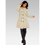 Sobretudo Casaco Feminino Trench Coat Com Cinto