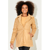 Sobretudo Feminino Suede Planet