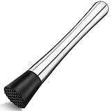 Socador Macerador De Inox 20cm Para Caipirinha Grande Drinques E Coquetéis Bartender Amassador De Frutas E Legumes Resistente E Durável