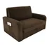 Sofá-cama 1.40 Com Baú Daiane 255 Veludo Marrom