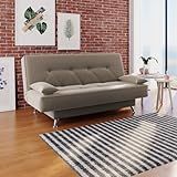 Sofá Cama 1 80m França Suede Cappuccino Adonai Estofados