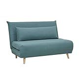Sofá Cama 2 Lugares Casal Génova Azul