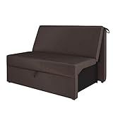 Sofa Cama 2 Lugares Reclinavel Granite Marrom Malu