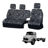 Sofá Cama Banco Completo Mercedes 1113 1114 Cinza