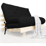 Sofá Cama Casal Futon Tokio Madeira Maciça