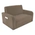 Sofá Cama Daiane 2 Lugares Com Baú Veludo Capuccino Matrix