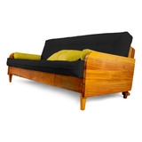 Sofá Cama Paris Futon Acquablock Em Madeira Maciça