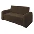 Sofá Cama Versátil 2 Lugares Veludo Selmer Cor Marrom