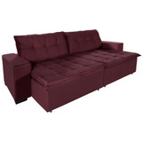 Sofá Casa Premium Sofá Retrátil E Reclinável 4 Lugares 2 70 Mts Pluma Vinho Austrália
