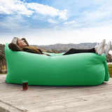 Sofá De Ar Inflável Camping Confortável Saco De Dormir Verde
