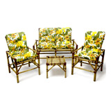 Sofá De Bambu 2 Lugares Com Mesa De Centro P Varanda Oferta