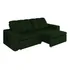 Sofá Decorativo Verde Retrátil E Reclinável 210cm Max