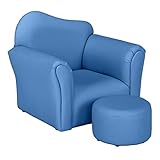 Sofá Infantil Couro Pvc Cadeira  Mini Sofá Infantil Para Dobrar As Costas Azul Mini  Presente Infantil Ideal  Poltrona Infantil