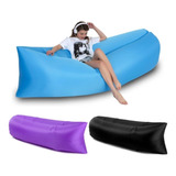 Sofa Inflavel Boia Praia Puff Camping Impermeável Portatil