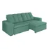 Sofá Para Sala Suede Turquesa Retrátil Reclinável 210cm Max