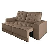 Sofá Retrátil E Reclinável 3 Lugares 1 80m Verona Suede Capuccino Mamflex