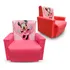 Sofazinho Puff Infantil Minnie Rosa Pink Mini Poltrona Kids
