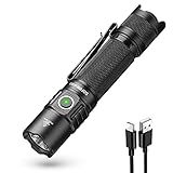 Sofirn Lanterna Tática SP35T Lanterna LED De Bolso Super Brilhante De 3800 Lúmens Recarregável Com Interruptor Duplo Resistência à água IPX8 Lanterna EDC Para Acampamento Caminhada Emergência