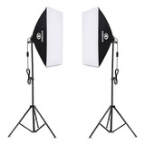Soft Box Para Lampada 50x70 Foto E Filmagem Greika Kit Com 2