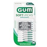 Soft Picks GUM Original Palitos Interdentais Com Estojo Portátil 40 Unid Gum